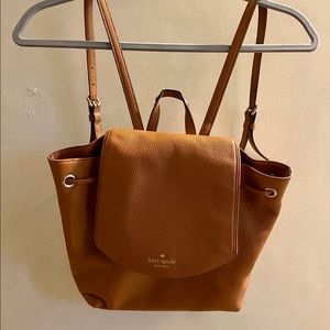 Kate Spade Mini Backpack Cognac Moderately Worn